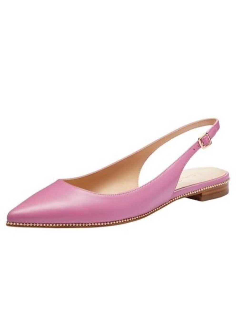 Coach Claire Leather Skimmer Slingback Flats Women's Size 11 Fuchsia Slip On
